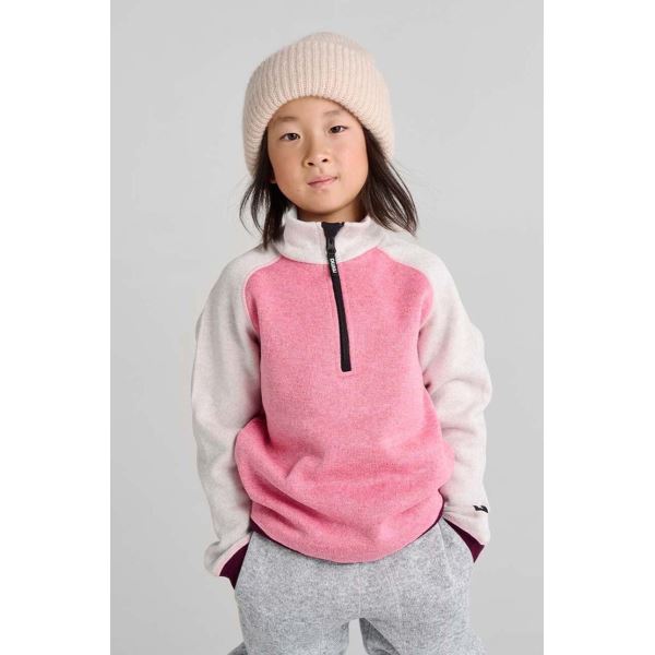 Gyerek gyapjú pulóver Reima Neulus rózsaszín