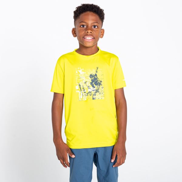 Gyerek funkcionális póló Dare2b RIGHTFUL neon sárga