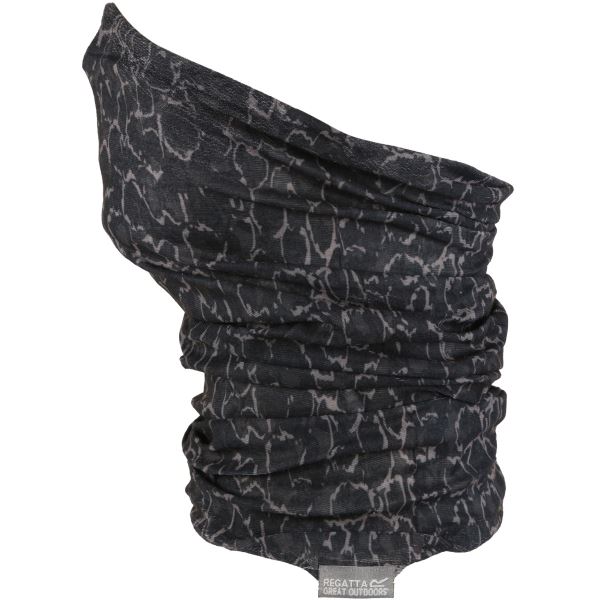 Uniszex multifunkcionális nyakkendő Regatta MULTITUBE VII fekete/szürke