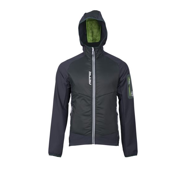 Férfi világos kabát GTS 403531 szürke/sötétzöld