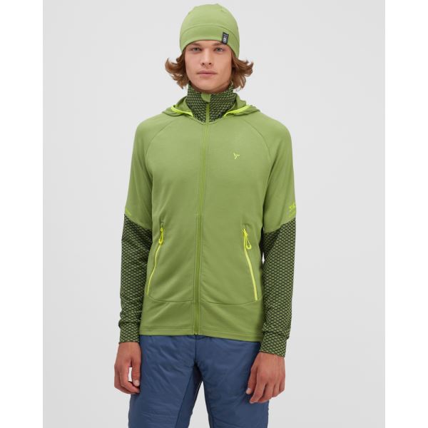 Légáteresztő férfi pulóver Silvini Artico zöld/lime