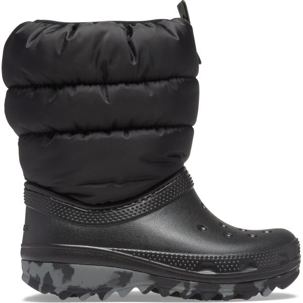 Gyermek téli cipő Crocs CLASSIC NEO PUFF fekete