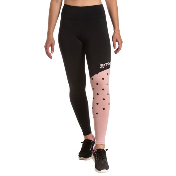 Női leggings Meatfly Arabel fekete/rózsaszín