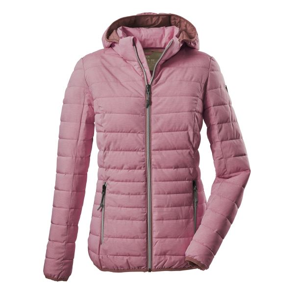 Női steppelt kabát Killtec GIGA rózsaszín