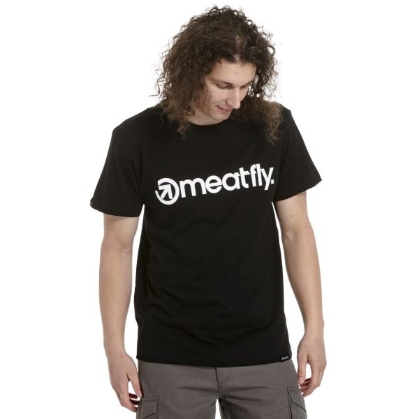 Férfi póló Meatfly MF Logo fekete