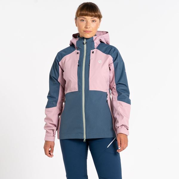 Női szabadtéri kabát Dare2b ASSURING rózsaszín/kék szürke
